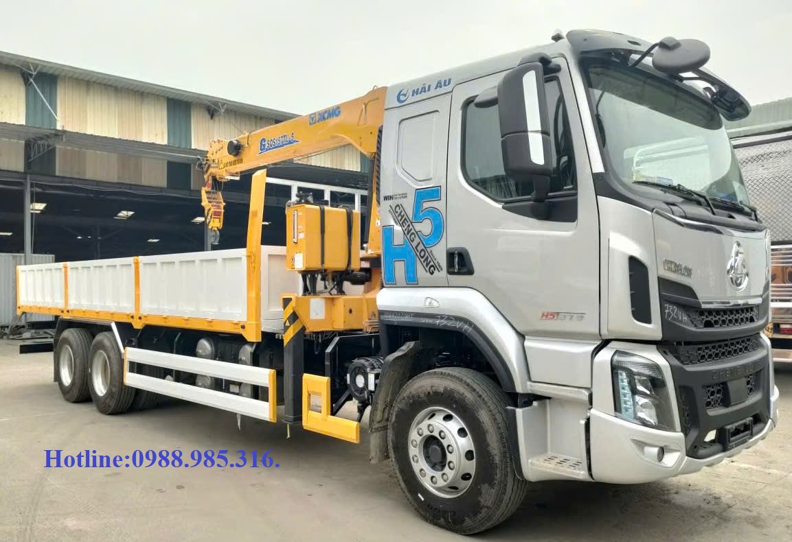 Xe cẩu tự hành 4 chân 12-16 tấn chenglong H5